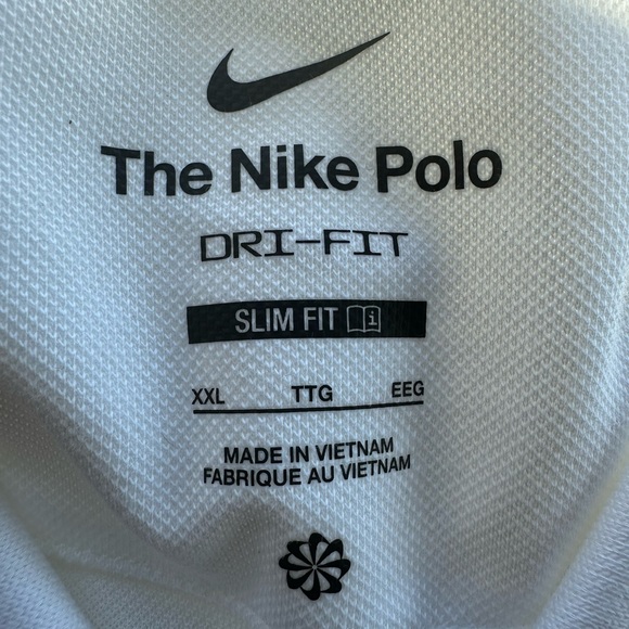 Nike The Nike Polo Rafael Nadal Tennis Slim Fit Shirt White DD8532-100 - Picture 4 of 6